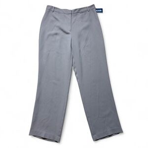 Rafaella Grey High Rise Straight Trousers Dress Pants Women’s Size 12 NWT